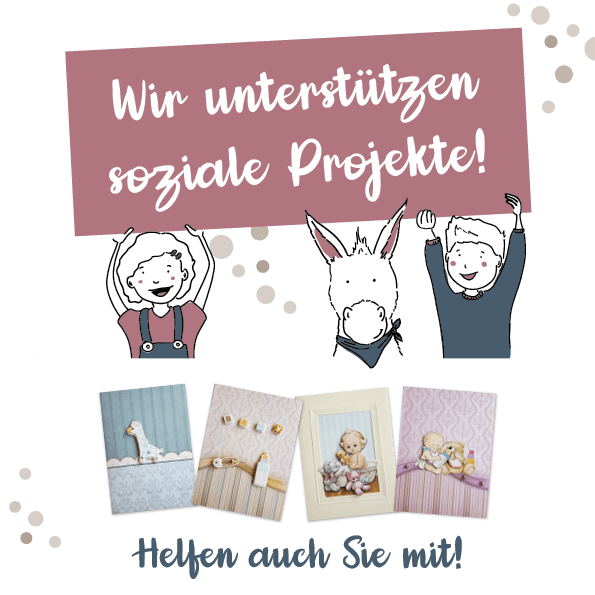 Hinweis zu Spendenaktion: princess unterstützt soziale Projekte durch den Verkauf von selbstgemachte Karten. Machen auch Sie mit.