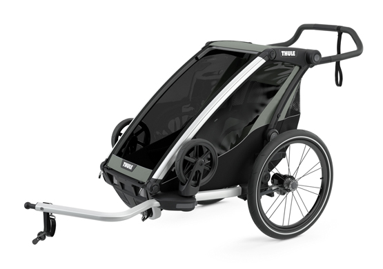 Aktion der Firma "THULE" des Modells "Chariot Lite 1 Agave"