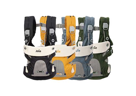 Verschiedene Bauchtragen der Firma "Joie"