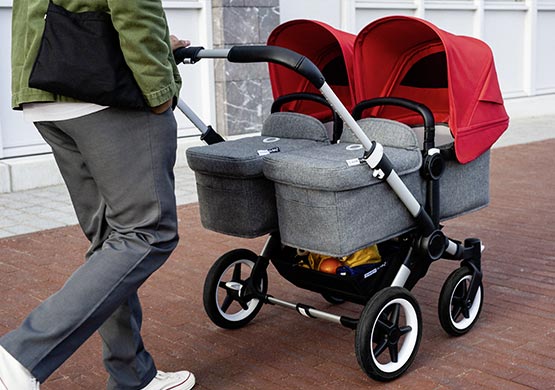 Zwillingskinderwagen der Firma Bugaboo