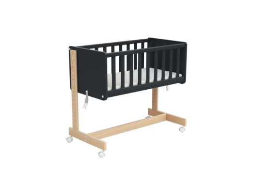 166-243-80 Beistellbett 5in1 - Natur-Graphit (1)