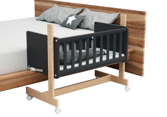 166-243-80 Beistellbett 5in1 - Natur-Graphit (2)